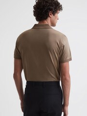 Reiss Fawn Leeds Slim Fit Mercerised Cotton Polo Shirt - Image 5 of 5