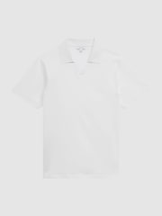 Reiss White Leeds Slim Fit Mercerised Cotton T-Shirt - Image 2 of 5