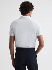 Reiss White Leeds Slim Fit Mercerised Cotton T-Shirt - Image 4 of 5