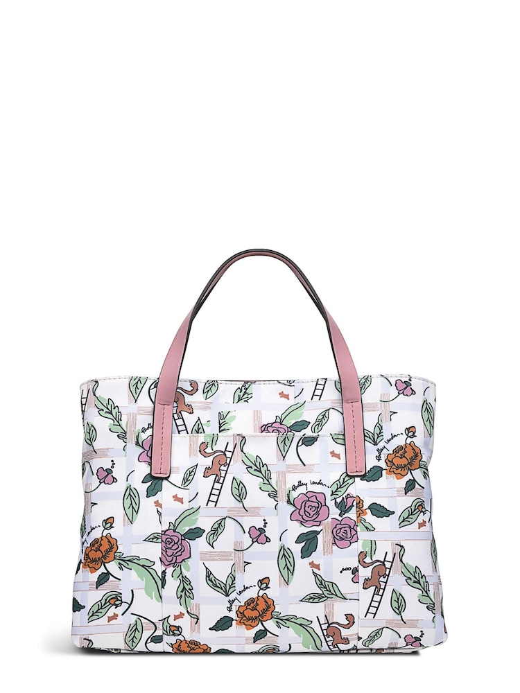 Radley London Medium Finsbury Park Regents Rose White Zip-Top Multiway Bag - Image 2 of 4