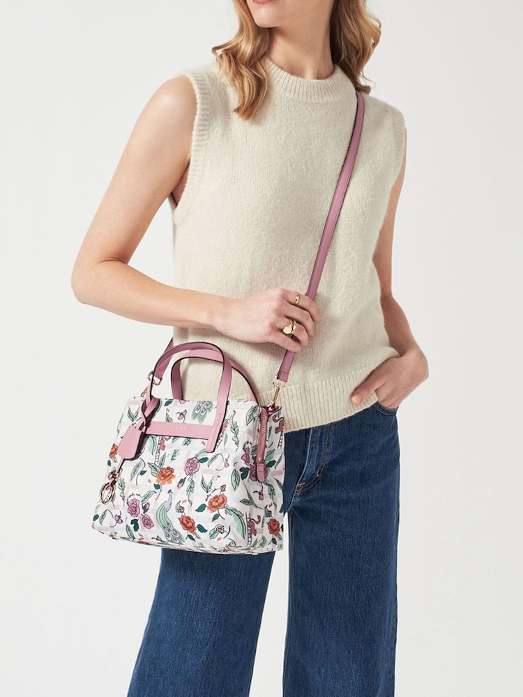 Radley London Medium Finsbury Park Regents Rose White Zip-Top Multiway Bag - Image 4 of 4
