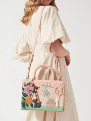 Radley London Pink Medium Life Is Rosy Zip-Top Multiway Bag - Image 1 of 5