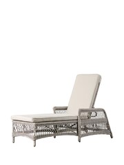 Gallery Home Natural Garden Rahan Country Lounger Stone - Image 3 of 3