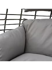 Gallery Home Grey Garden Navan 2 Seater Hanging Egg Chair - Image 2 of 3