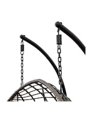 Gallery Home Grey Garden Navan 2 Seater Hanging Egg Chair - Image 3 of 3