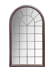 Gallery Home Brown Bovedy Outdoor Mirror Ember - Image 3 of 3