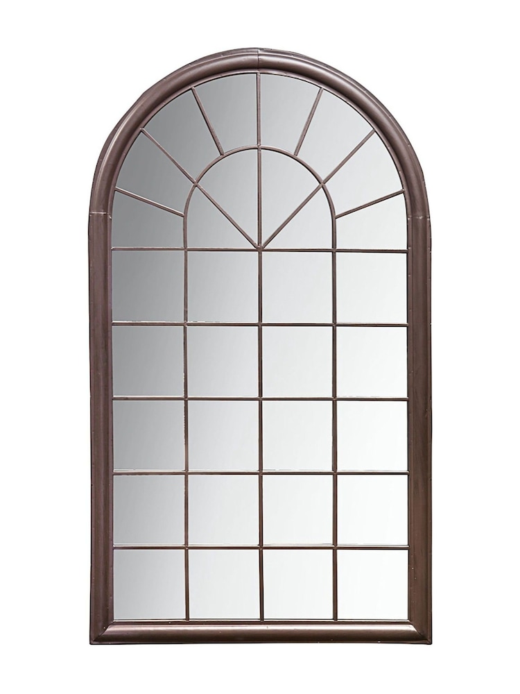 Gallery Home Brown Bovedy Outdoor Mirror Ember - Image 3 of 3
