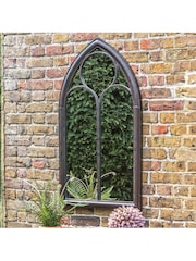 Gallery Home Black Maghera Outdoor Mirror Noir - Image 1 of 3