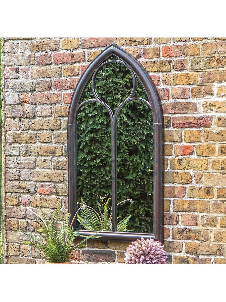 Gallery Home Black Maghera Outdoor Mirror Noir - Image 1 of 3
