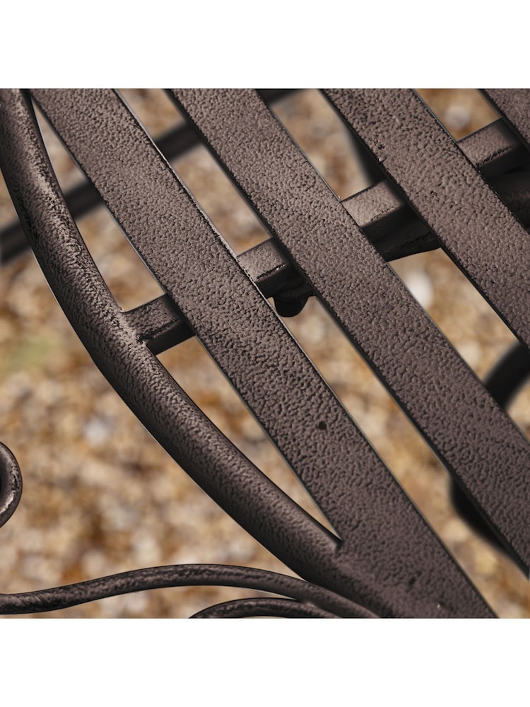 Gallery Home Black Noir Garden Cavana 2 Seater Bistro Set - Image 3 of 3
