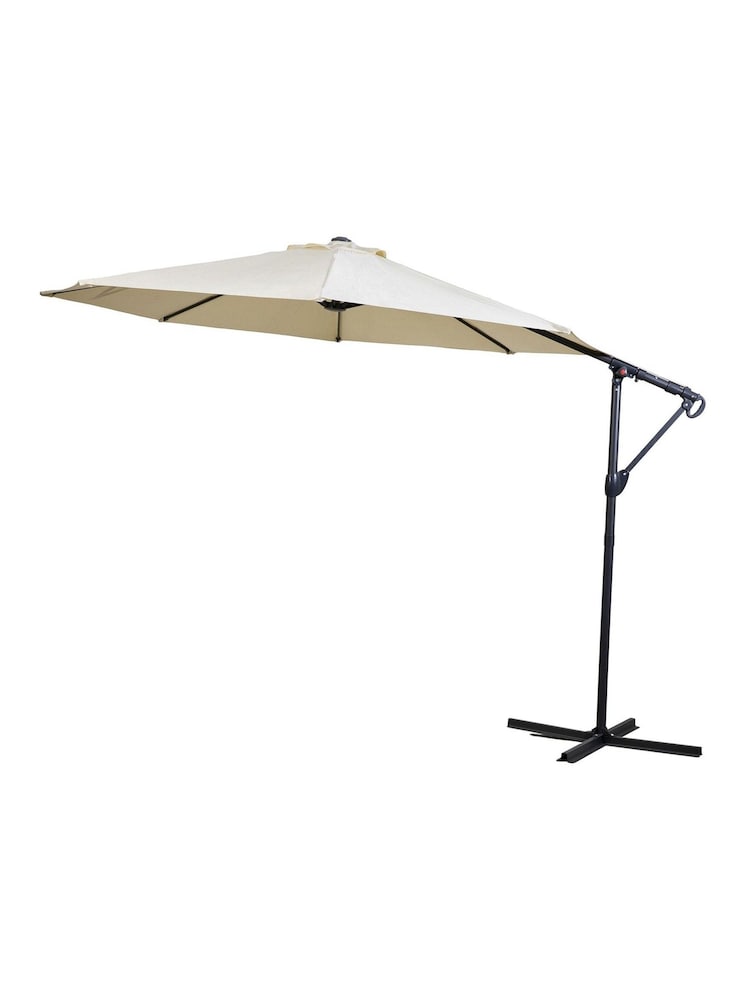 Gallery Home Cream Garden Ballylar 3M Cantilever Parasol - Image 3 of 3