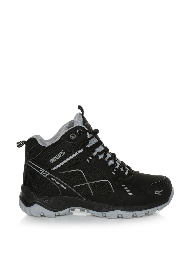Negro/cromo - Botas impermeables de niño Vendeavour de Regatta - Imagen 1 de 6