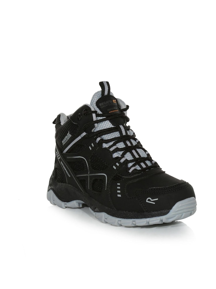 Negro/cromo - Botas impermeables de niño Vendeavour de Regatta - Imagen 2 de 6