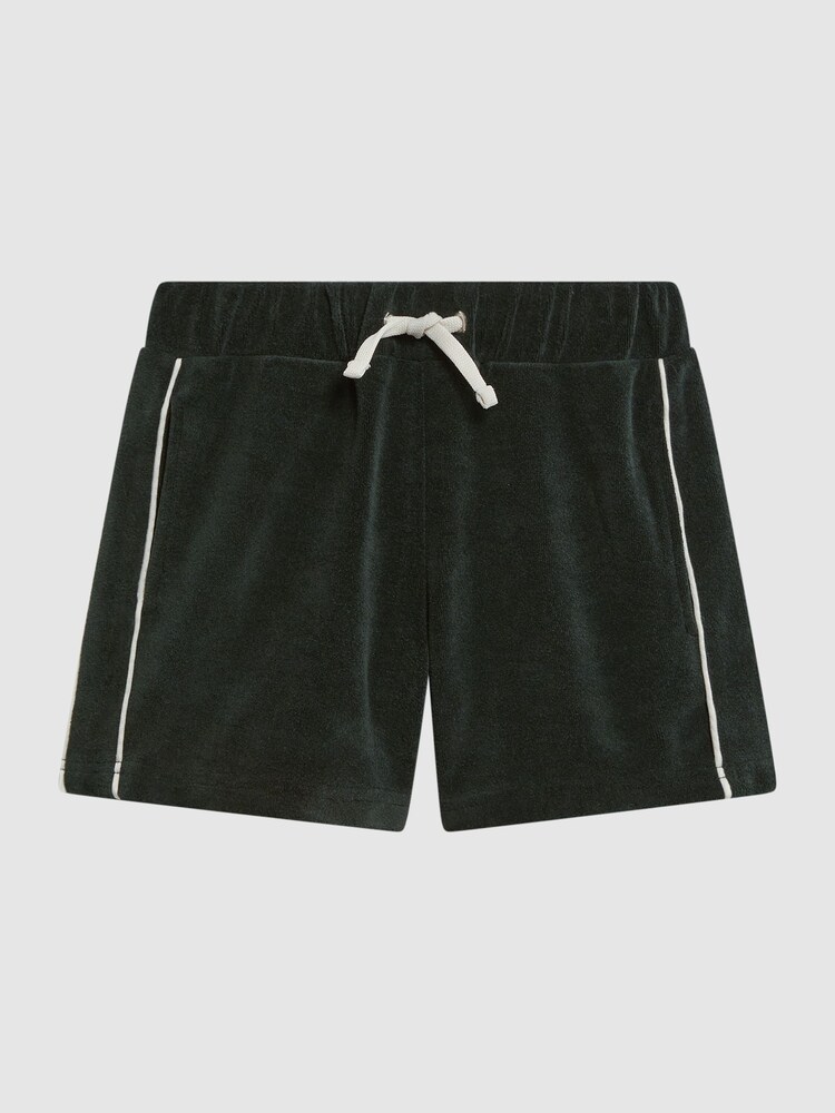 Reiss Green Fredericks Junior Towelling Drawstring Shorts - Image 2 of 6