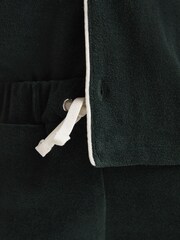 Reiss Green Fredericks Junior Towelling Drawstring Shorts - Image 4 of 6