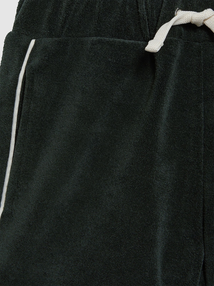 Reiss Green Fredericks Junior Towelling Drawstring Shorts - Image 6 of 6