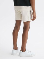Reiss Ecru Fredericks 4-9 yrs Towelling Drawstring Shorts - Image 5 of 6