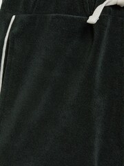 Reiss Green Fredericks Senior Towelling Drawstring Shorts - Image 6 of 6