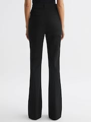 Reiss Black Dylan Petite Flared High Rise Trousers - Image 5 of 6