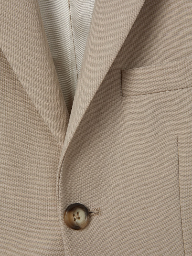Reiss Stone Fine 9-12 yrs Cotton Single-Breasted Blazer - Image 4 of 4