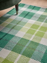 Nina Campbell Green Tartan Rug - Image 3 of 5