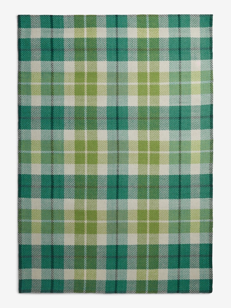 Nina Campbell Green Tartan Rug - Image 5 of 5