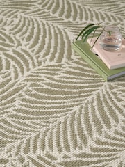 Nina Campbell Natural Tree Fer Flatweave Wool Rug - Image 3 of 3