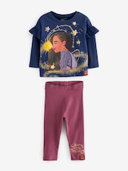 Navy Blue Disney Wish Top & Leggings Set (3mths-7yrs) - Image 7 of 10