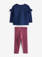 Navy Blue Disney Wish Top & Leggings Set (3mths-7yrs) - Image 8 of 10