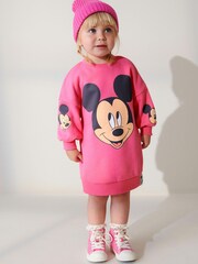 Růžová - Disney Mickey Mouse Sweat Šaty (3měsíců-7let) - Image 1 of 7
