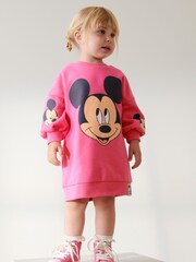 Růžová - Disney Mickey Mouse Sweat Šaty (3měsíců-7let) - Image 2 of 7