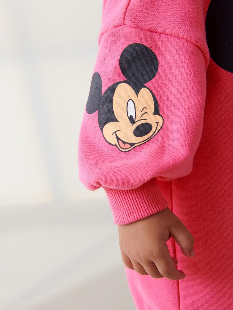 Růžová - Disney Mickey Mouse Sweat Šaty (3měsíců-7let) - Image 3 of 7