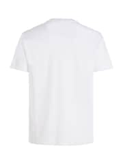 Calvin Klein White Micro Logo T-Shirt - Image 3 of 3