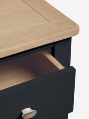 Black Hampton Painted Oak Collection 5 Drawer Chest Of Drawers - Image 5 of 8