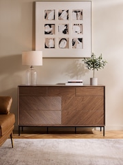 Dark Natural Marlow Oak Effect 7 Drawer Chest of Drawers - Image 1 of 11