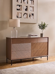 Dark Natural Marlow Oak Effect 7 Drawer Chest of Drawers - Image 2 of 11