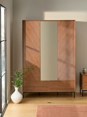 Dark Natural Marlow Oak Effect Triple, 2 Drawers Wardrobe - Image 1 of 9