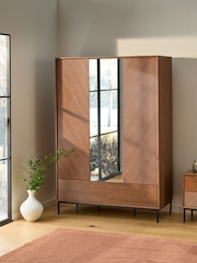 Dark Natural Marlow Oak Effect Triple, 2 Drawers Wardrobe - Image 3 of 9