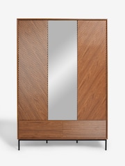 Dark Natural Marlow Oak Effect Triple, 2 Drawers Wardrobe - Image 5 of 9