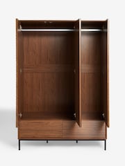 Dark Natural Marlow Oak Effect Triple, 2 Drawers Wardrobe - Image 6 of 9
