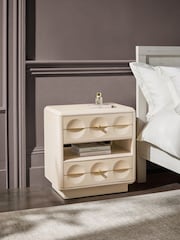 Oyster Eden Solid Mango Wood Side Table - Image 2 of 7