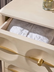 Oyster Eden Solid Mango Wood Side Table - Image 3 of 7
