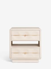 Oyster Eden Solid Mango Wood Side Table - Image 4 of 7