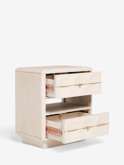 Oyster Eden Solid Mango Wood Side Table - Image 6 of 7