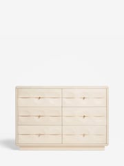 Oyster Eden Solid Mango Wood 6 Drawer Sideboard - Image 4 of 8