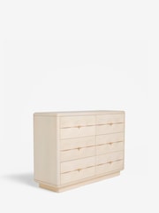 Oyster Eden Solid Mango Wood 6 Drawer Sideboard - Image 5 of 8