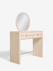 Oyster Eden Solid Mango Wood 2 Drawer Console Dressing Table - Image 5 of 9