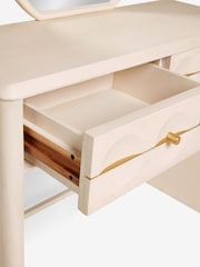 Oyster Eden Solid Mango Wood 2 Drawer Console Dressing Table - Image 8 of 9