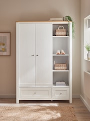 Chalk Malvern Paint Effect Double, 3 drawers Wardrobe - Image 1 of 10