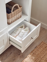 Chalk Malvern Paint Effect Double, 3 drawers Wardrobe - Image 4 of 10